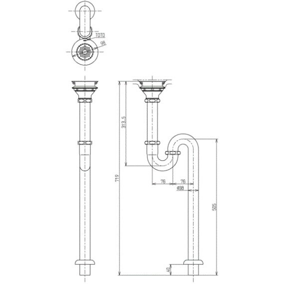 ��TOTO TK18S �ӿ����38mm��S�ȥ�åס� ��TOTO TK18S��
