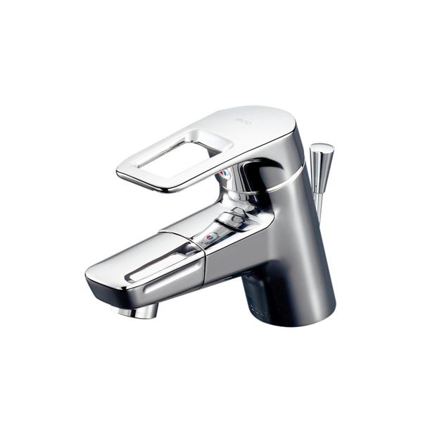 ◇【平日12時まで当日出荷】≪TOTO TLHG31DEFR≫ シングルレバー混合栓(1穴タイプ)ワンプッシュ式 吐水口回転タイプ エコシングル スパウト長さ120mm 【洗面所用水栓】