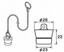 【メール便対応可】≪パナソニック RLXGVDT408≫ ゴム栓 Φ28×Φ23 高さ22(おもり付) チェーン長さ800