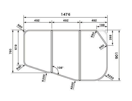 【送料無料】Panasonic　RLFK76KF9KKC　断熱組みフタ（フック無）