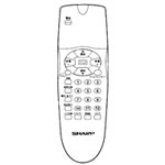シャープ 液晶テレビ用 リモコン （LC-10E1A LC-10E1S LC-20V11S） 0106380077【定...