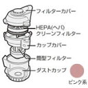 シャープ 掃除機用 ダストカップセット<ピンク系>(217 137 0250)