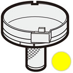 シャープ 掃除機用 筒型フィルター（上）＜イエロー系＞（217 213 0130）