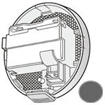シャープ プラズマクラスタードライヤー用 後ろカバー＜グレー系＞（220 157 0004）