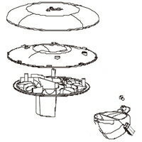 シャープ ふとん乾燥機用 きのこアタッチメント 2123150024