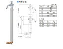 竹村製作所 不凍給水栓 D-EN3-PP(伸縮式ポリ継手一体型) D-EN3-PP-1313060CPB 固定板付