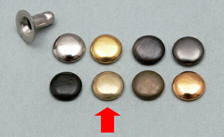 クラフト社 片面カシメ 極小 10コ入 しんちゅう クリックポスト（メール便）可