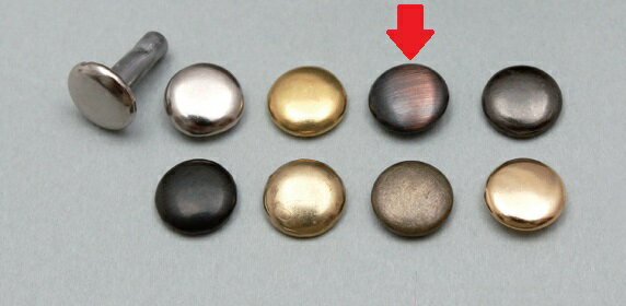 クラフト社 両面カシメ 小 10コ入 ブロンズ クリックポスト（メール便）可