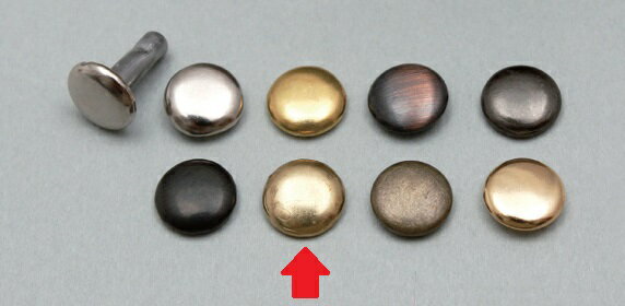 クラフト社 両面カシメ 小 10コ入 しんちゅう クリックポスト（メール便）可