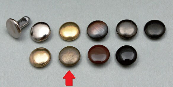 クラフト社 両面カシメ 小（並足） 10コ入 アンティーク クリックポスト（メール便）可