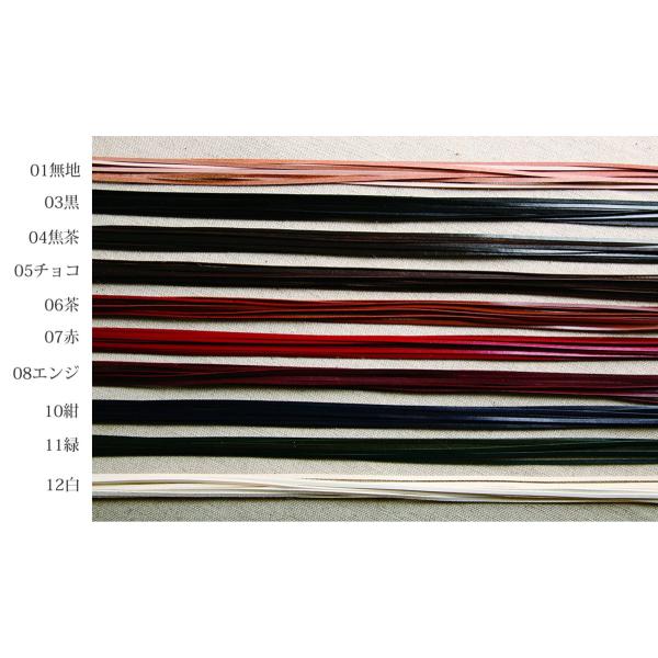 クラフト社 牛レース 3mm巾×90cm 10本 全10色 クリックポスト（メール便）可