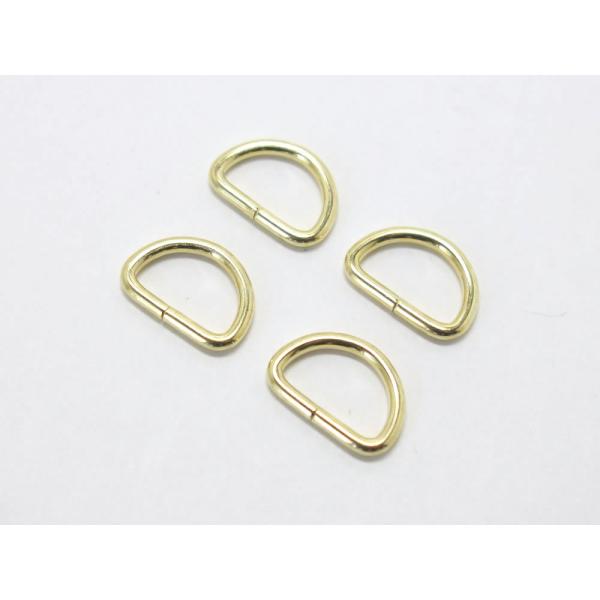 Dカン 内径12mm ゴールド 4コ入り 協進エル 71001-02 クリックポスト(メール便)選択可。