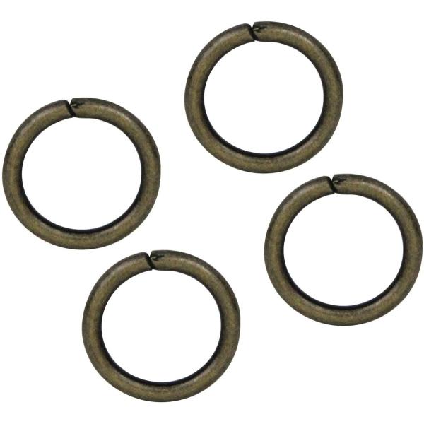 丸カン 内径15mm アンティック 4コ入り 協進エル 71005-04 クリックポスト(メール便)選択可。