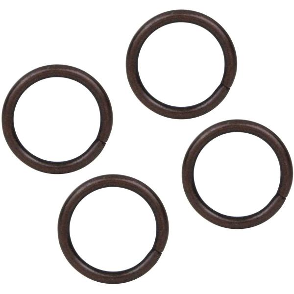 丸カン 内径21mm ブロンズ 4コ入り 協進エル 71007-03 クリックポスト(メール便)選択可。