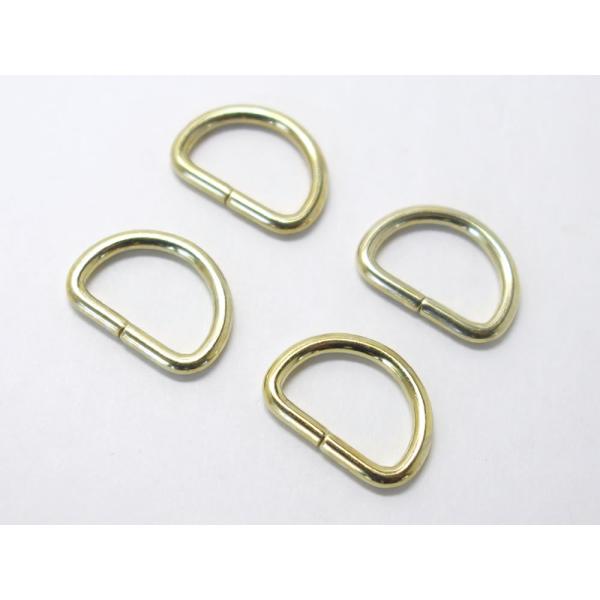 Dカン 内径15mm ゴールド 4コ入り 協進エル 71246-02 クリックポスト(メール便)選択可。