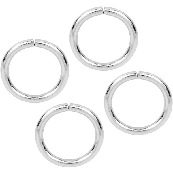 協進エル 丸カン 4コ入り サイズ：25/4mm(内径/太さ) カラー：ニッケル クリックポスト(メール便)選択可。 クリックポスト(メール便)は、代金引換不可です。 また、不達・紛失等、郵便事故の際の内容品補償はございませんので、ご了承願...