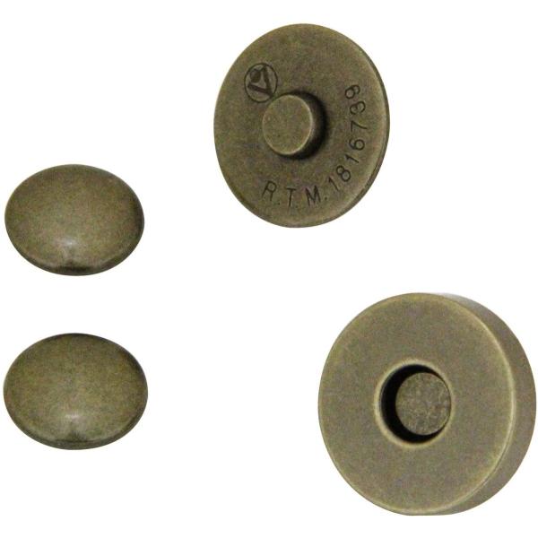 Rakuten - ダブルマグネットホック アンティック 1コ 18mm カシメ12mm 75033-04 協進エル クリックポスト(メール便)可