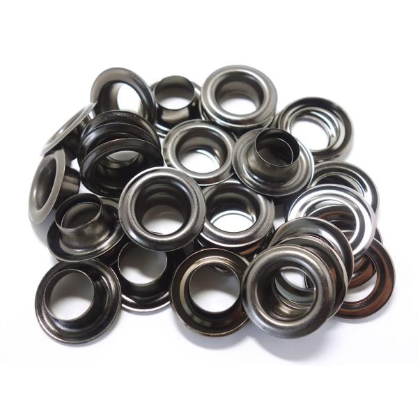 ハトメリング No.28 黒ニッケル 20コ入 協進エル クリックポスト(メール便)可