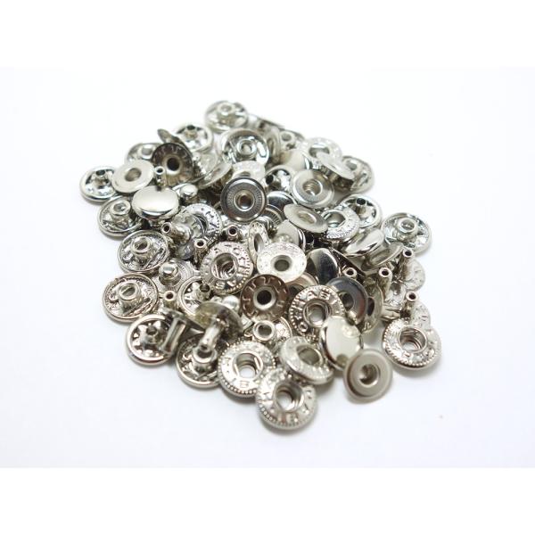 【売れ筋】バネホック 小（No.1） ニッケル 20コ入 協進エル クリックポスト(メール便)可