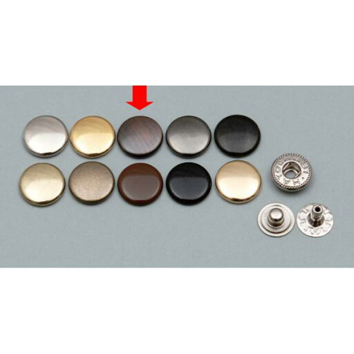 クラフト社 ホック 中 12mm 10コ入 ブロンズ クリックポスト(メール便)可 クラフト社 ホック 中 12mm 10コ入 ブロンズ クリックポスト(メール便)可