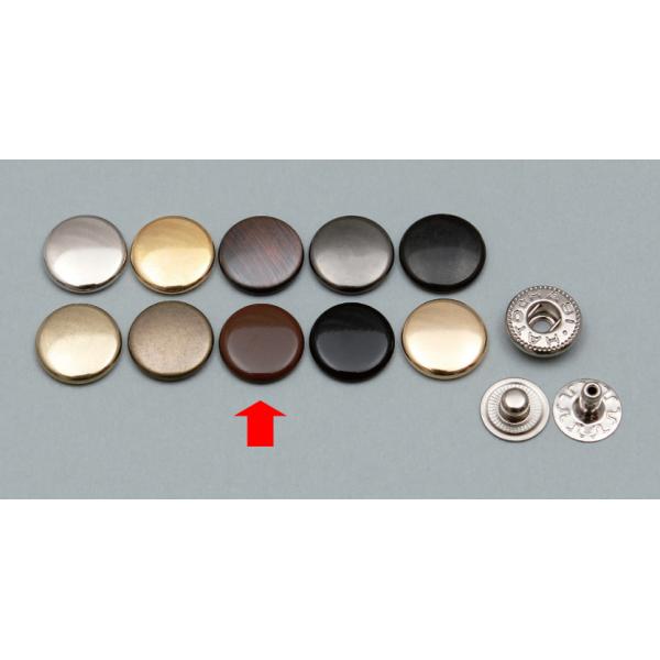 クラフト社 ホック 中 12mm 10コ入 茶 クリックポスト（メール便）可