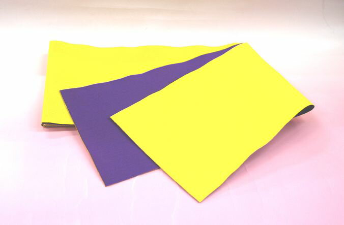 リバーシブル浴衣帯 黄色×紫色