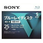 SONY ソニー ブルーレイ BD-R　1回録画用　5BNR1VLPS4 (5枚入 )