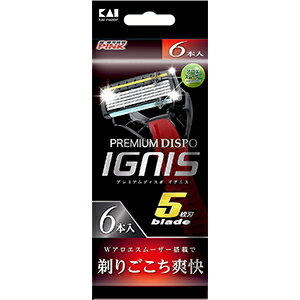 PREMIUM DISPO IGNIS 5枚刃 6本入 PREMIUM DISPO IGNIS 5枚刃 6本入