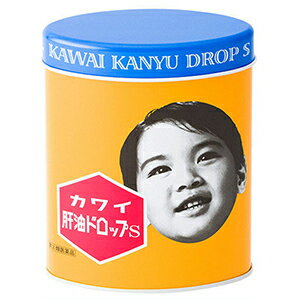 ※パッケージデザイン等は予告なく変更されることがあります。予め御了承下さい。商品特徴 カワイ肝油ドロップSは、肝油の主成分として知られるビタミンA・Dが配合されております。 水なしでかんで服用できるバナナ風味のゼリー状ドロップ剤ですので、どなたにでも服用しやすくなっております。使用上の注意■■相談すること■■ 1.次の人は服用前に医師、薬剤師又は登録販売者に相談してください。(1)医師の治療を受けている人。 (2)妊娠3ヵ月以内の妊婦、妊娠していると思われる人又は妊娠を希望する人。(妊娠3ヵ月前から妊娠3ヵ月までの間にビタミンAを1日10，000 国際単位以上摂取した妊婦から生まれた児に先天異常の割合が上昇したとの報告があります。) 2.服用後、次の症状があらわれた場合は副作用の可能性があるので、直ちに服用を中止し、この文書を持って医師、薬剤師又は登録販売者に相談してください。 関係部位:皮膚症状:かゆみ関係部位:消化器症状:吐き気・嘔吐 3.服用後、次の症状があらわれることがありますので、このような症状の持続又は増強が見られた場合には、服用を中止し、医師、薬剤師又は登録販売者に相談し てください。下痢4.1ヵ月位服用しても症状がよくならない場合は服用を中止し、この文書を持って 医師、薬剤師又は登録販売者に相談してください。効能 ・効果・次の症状の緩和:目の乾燥感。・骨歯の発育不良。 ・夜盲症(とり目)。・くる病の予防。・次の場合のビタミンADの補給:妊娠・授乳期、病中病後の体力低下時、発育期、老年期。 用法・用量成人(15歳以上) 1日1回2粒 かんで服用してください1歳以上15歳未満 1日1回1粒 かんで服用してください 成分・分量(2粒中)成分:ビタミンA含量:4，000国際単位成分:ビタミンD3含量:400国際単位 添加物:カンテン、クエン酸、白糖、ブドウ糖、ペクチン、水アメ、グリセリン、クエン酸ナトリウム、香料、アラビアゴム 医薬品の保管及び取り扱い上の注意(1)直射日光の当たらない湿気の少ない涼しい所に保管してください。(2)小児の手の届かない所に保管してください。 (3)他の容器に入れ替えないでください。(誤用の原因になったり品質が変化するおそれがあるため。) (4)使用期限の過ぎたものは服用しないでください。区分:指定第2類医薬品お問い合わせ先製造販売元河合製薬株式会社 TEL 0120-115-287受付時間:10時から17時まで(土、日、祝日を除く)広告文責くすりの勉強堂TEL 0248-94-8718■製造販売元：河合薬業株式会社