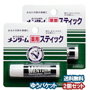 メンターム 薬用スティック レギュラー 4g×2個セット メール便送料無料