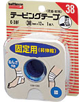 バトルウィン テーピングテープ （38mm×12m） 非伸縮タイプ（C-38F）