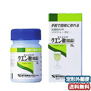 ケンエー クエン酸 結晶 25g メール便送料無料