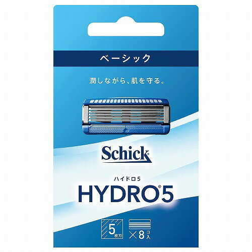 シック ハイドロ5 ベーシック 替刃 (8コ入) スキンガード付 5枚刃 メール便送料無料