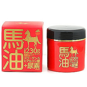 ※パッケージデザイン等は予告なく変更されることがあります。予め御了承下さい。　特徴濃密処方の保湿クリームきめ細やかな潤いのある肌に●尿素配合の馬油クリームです。●無香料、合成色素フリー、アルコールフリーの肌に優しいクリームです。●肌のかさつきを抑え、きめ細やかな潤いのある肌に整えます。●さらっとした質感のクリームです。●230gとたっぷり使える大容量です。内容量230g使用方法適量を指先にとり、マッサージするように手にまんべんなく塗って下さい。成分成分水、セタノール、DPG、ミネラルオイル、ステアリン酸、PEG-32、ステアリン酸グリ セリル（SE）、馬油、部分水添馬油、尿素、アルガニアスピノサ核油、ホホバ種子油、 シルク、セレブロシド、グリチルリチン酸2K、酢酸トコフェロール、ステアレス-20、 ポリソルベート60、水酸化Na、カルボマー、BG、カプリリルグリコール、 フェノキシエタノール原材料・お肌に異常が生じていないかよく注意して使用してください。・お肌に合わない場合、傷・湿疹等お肌に異常がある時は、ご使用にならないでください。・ご使用中やご使用後または直射日光が当たって、赤み・はれ・かゆみ・刺激・色抜け（白斑等）や黒ずみなどの異常が現れた時は、ご使用を中止し皮膚科専門医等にご相談をお勧めいたします。そのまま使い続けますと、症状が悪化する事があります。・目に入らないようにご注意ください。目に入った場合は、こすらず直ちに充分洗い流してください。・乳幼児の手の届かない所に保管してください。・直射日光、高温・多湿を避けて保管してください。広告文責くすりの勉強堂TEL 0248-94-8718 ■発売元：株式会社 ユニマットリケン東京都港区南青山2-7-28TEL：03-3408-1461