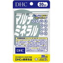 ※パッケージデザイン等は予告なく変更されることがあります。予め御了承下さい。 特徴 10種類のミネラルをバランスよく&nbsp; DHCの「マルチミネラル」は、栄養機能食品。 カルシウム、マグネシウムのほか、銅、亜鉛、鉄、クロム、セレン、モリブデン、マンガン、ヨウ素といった10種類のミネラルをバランスよく配合しました。 摂取目安 1日3粒目安／20日分 内容量 20日分（60粒） 成分・分量 （1日3粒あたり） カルシウム250mg、鉄7.5mg、亜鉛6.0mg、銅0.6mg、マグネシウム125mg、セレン 30.2μg、クロム28.3μg、マンガン1.5mg、ヨウ素50.8μg、モリブデン10.5μg 使用上の注意 ※本品は、多量摂取により疾病が治癒したり、より健康が増進するものではありません。1日の摂取目安量を守ってください。 ※本品は、特定保健用食品と異なり、消費者庁長官による個別審査を受けたものではありません。 ※原材料をご確認の上、食品アレルギーのある方はお召し上がりにならないでください。 区分 栄養機能食品 広告文責 くすりの勉強堂TEL 0248-94-8718 ■発売元：DHCポイント消化■メール便で発送の場合、この商品につきましては 【お一人様3個まで】とさせて頂きます。