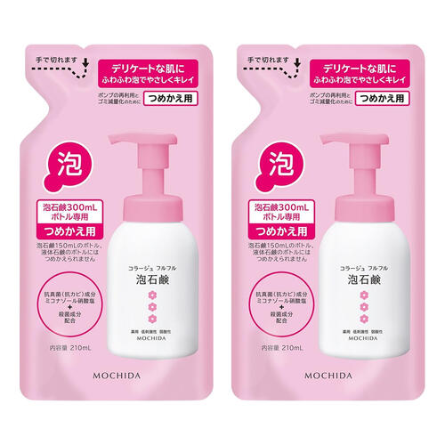 コラージュフルフル 泡石鹸 つめかえ用 ピンク 210ml×2個セット 医薬部外品 コラージュフルフル 泡石鹸 つめかえ用 ピンク 210ml×2個セット 医薬部外品