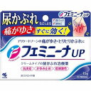 この商品はお1人様1つまでとさせていただきます商品特徴●尿やパッドなどによりデリケートゾーンにおきた炎症を鎮める塗り薬です●かゆみを素早く鎮める成分配合です●非ステロイド性のクリームです使用上の注意■してはいけないこと（守らないと現在の症状が悪化したり、副作用が起こりやすくなる）次の人は使用しないこと：カンジダ症の人■相談すること1．次の人は使用前に医師、薬剤師又は登録販売者に相談すること(1)医師の治療を受けている人(2)薬などによりアレルギー症状を起こしたことがある人(3)湿潤やただれのひどい人2．使用後、次の症状があらわれた場合は副作用の可能性があるので、直ちに使用を中止し、製品の添付文書を持って医師、薬剤師又は登録販売者に相談すること関係部位 症状皮ふ 発疹・発赤、かゆみ、はれ、刺激感（ヒリヒリ感）、熱感、乾燥感3．1〜2週間位使用しても症状がよくならない場合は使用を中止し、製品の添付文書を持って医師、薬剤師又は登録販売者に相談すること効能 ・効果皮ふ炎、かゆみ、湿疹、かぶれ、おむつかぶれ、ただれ、あせも用法・用量1日数回、適量を患部に塗布してください成分・分量(100g中)ウフェナマート 5.0gリドカイン 1.0gクロルフェニラミンマレイン酸塩 1.0gトコフェロール酢酸エステル 0.5g添加物として、流動パラフィン、セタノール、ステアリルアルコール、ステアリン酸、ワセリン、ポリオキシエチレンセチルエーテル、ステアリン酸グリセリン、グリセリン、パラベンを含有する医薬品の保管及び取り扱い上の注意(1）直射日光の当たらない湿気の少ない涼しい所に密栓して保管すること(2）小児の手の届かない所に保管すること(3）他の容器に入れ替えないこと(誤用の原因になったり品質が変わる)区分:第二類医薬品お問い合わせ先小林製薬株式会社　お客様相談室〒541-0045　大阪市中央区道修町4-3-6TEL：06-6203-3625 受付時間：9：00〜17：00（土・日・祝日を除く）広告文責くすりの勉強堂TEL 0248-94-8718■製造販売元：小林製薬株式会社