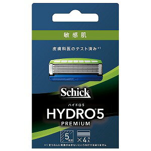 シック ハイドロ5 プレミアム 敏感肌用 替刃 (4コ入) スキンガード付 5枚刃