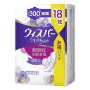 ウィスパー うすさら安心 女性用 吸水ケア 300cc 一気にくるモレが心配な方に(18枚入)