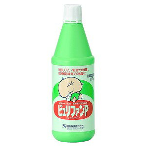 ※パッケージデザイン等は予告なく変更されることがあります。予め御了承下さい。【商品特徴】 「ピュリファンP」は、安全性、殺菌効果にすぐれた次亜塩素酸ナトリウム製剤です。 次亜塩素酸ナトリウム1%溶液です。哺乳びん、乳首、医療器具等に防疫用殺菌消毒剤としてお役立てください。室内、便所、浴室、排泄物の消毒ほか、飲食器具、調理器具、シーツ、白衣、包帯、おむつなどの器具、物品にもご使用いただけます。 【効能・効果】哺乳びん・乳首の消毒，医療器具の消毒，器具・物品等の消毒，室内・便所・浴室の消毒，排泄物の消毒【用法・用量】 ［効能効果：用法用量：濃度：消毒溶液1L調製時のピュリファンPの必要量］ ・哺乳びん・乳首の消毒：哺乳びん・乳首を洗浄，水洗いした後，本剤の80倍液に1時間以上浸してください。：0.0125％：12.5mL ・医療器具の消毒：本剤の20〜50倍液に数分間浸すか，清拭してください。：0.02〜0.05％：20〜50mL ・器具・物品などの消毒：本剤の20〜50倍液に数分間浸すか，清拭してください。：0.02〜0.05％：20〜50mL ・室内・便所・浴室の消毒：本剤の20〜50倍液で清拭してください。：0.02〜0.05％：20〜50mL ・排泄物の消毒：本剤の1〜10倍液を用いてください。：0.1〜1％：100〜1000mL【成分・分量】次亜塩素酸ナトリウム 1% 【使用上の注意】1. 使用に際して、次のことに注意すること・ 定められた用法・用量を厳守すること。(熱湯での希釈は避けること。) ・ 目に入らないよう注意すること。目に入った場合には、こすらずにすぐに水又はぬるま湯で十分に洗い流すこと。なお、症状が重い場合には、眼科医の診療を受けること。 ・ 本剤は内服しないこと。また、あやまって飲み込んだ場合は、すぐに水・生卵・ミルク等を飲み、医師に相談すること。2. 使用中又は使用後は、次のことに注意すること・ 本剤の使用により、手の荒れ、発疹・発赤、かゆみ等の症状があらわれた場合には、使用を中止し、医師又は薬剤師に相談すること。 【医薬品の保管および取扱い上の注意】・ 小児の手の届かない所に保管すること。・ 直射日光を避け、なるべく涼しい所に密栓して保管すること。 ・ 誤用を避け、品質を保持するため、他の容器に入れかえないこと。・ 酸性の洗浄・漂白剤、シアヌール酸系の製品等との混合は危険なので避けること。・ 金属製の容器は、変質することがあるので用いないこと。また、哺乳びんバサミ・スプーン等の金属製品や指輪等を消毒溶液につけることも避けること。・ 調整後、消毒溶液が変色した場合は、水質が本剤には不適当なので、その水での本剤の使用を避けること。・ 衣類等につくと脱色、変色することがあるので注意すること。・ 化学繊維、皮革、毛、絹製品への使用を避けること。・ 消毒する製品によっては印刷面、材質等を変色(変質)する場合があるので注意すること。【区分】第2類医薬品【お問い合わせ先】 健栄製薬株式会社　本社〒541-0044　大阪市中央区伏見町2-5-8TEL ： 06-6231-5626受付時間：8：45〜17：30 （土・日・祝日除く）■発売元：健栄製薬株式会社広告文責くすりの勉強堂0248-94-8718 文責：薬剤師　薄葉 俊子