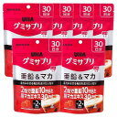 UHA味覚糖 グミサプリ 亜鉛&マカ 30日分 60粒×6個セット