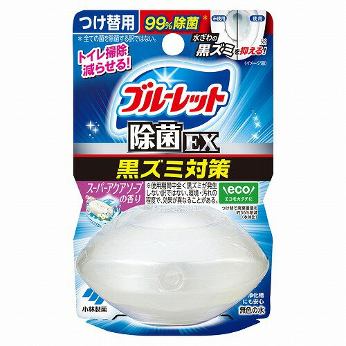 液体ブルーレットおくだけ除菌EX スーパーアクアソープの香り つけ替用 67mL