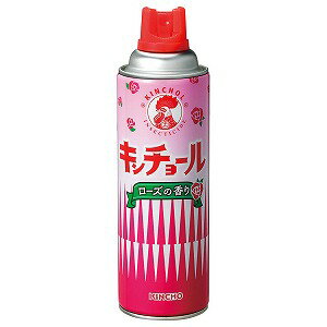 ※パッケージデザイン等は予告なく変更されることがあります。予め御了承下さい。【商品特徴】 殺虫スプレーの定番、ハエ蚊退治にキンチョールお部屋にまいてハエ・蚊を一網打尽。見つけた害虫は直撃で駆除します。 オールマイティな効きめハエや蚊はもちろん、ゴキブリなど色々な虫を駆除します。マダニにも高い効果を発揮します。 たっぷり使える長持ちタイプ噴射時間はジェットタイプより3倍長持ちのエコタイプ（当社同容量比）。【効能・効果】 ハエ成虫、蚊成虫、ゴキブリ、ノミ、トコジラミ（ナンキンムシ）、イエダニ、マダニの駆除【使用方法】 ●空間噴射：室内のハエ成虫、蚊成虫には閉切って6畳あたり約5秒間噴射してください。 ●直接噴射：ハエ成虫、蚊成虫、ゴキブリ、ノミ、トコジラミ（ナンキンムシ）、イエダニ、マダニには直接噴射してください。【成分】 有効成分：ピレスロイド（d-T80-フタルスリン、d-T80-レスメトリン）【注意事項】 本品は芳香剤ではありません。使用方法を守り正しくお使いください。お使いになる前に使用方法と使用上の注意を必ずお読みください。 注意-人体に使用しないこと。使用上の注意(してはいけないこと)・人体に向かって噴射しないこと。また、噴霧粒子を直接吸入しないこと。 (相談すること)・万一、身体に異常を感じたときは、本品がピレスロイド系の殺虫剤であることを医師に告げて、直ちに診療を受けること。 ・今までに薬や化粧品などによるアレルギー症状(例えば発疹・発赤、かゆみ、かぶれなど)を起こしたことのある人、喘息の症状がある人などは使用前に医師又は薬剤師に相談すること。 (その他の注意)・定められた使用方法を守ること。 ・噴射中は噴射する人以外の人の入室を避け、噴射後は室内の空気が外気と入れ換わってから、入室すること。 ・薬剤が皮膚についたときは、石けんと水でよく洗うこと。目に入ったときは、直ちに水でよく洗い流すこと。 ・皮膚、目、飲食物、食器、おもちゃ、ペット類(観賞魚、小鳥など)、飼料、植物などにかからないようにすること。 ・家具、建具、カーテン、プラスチック製品などに薬剤が付着した場合、変色、シミになることがあるので、かからないように注意すること。 ・本剤使用後、乾くまでの間は滑りやすくなっているので、注意すること。(保管及び取り扱い上の注意) ・夏場の車内、ファンヒーターなどの周囲を避け、子供の手の届かない涼しいところに保管すること。 ・水周りや湿気の多いところは、缶が錆びて破裂する危険があるので置かないこと。(廃棄の方法) ・捨てるときは、火気のない通気性のある屋外で、ガス抜きボタンを利用するか、噴射音が消えるまでガスを抜き、地域の規則に従って捨てること。 (便利なガス抜きボタン付き)火気のない屋外で人や植物等にかからないよう行ってください。 大量に使い残した缶の廃棄方法は大日本除虫菊株式会社お客様相談室にお問い合わせください。 10円硬貨と同サイズのコインをボタン上部のガイドの下に差込むとボタンがロックされ、廃棄時にガス抜きができます。(火気と高温に注意) 高圧ガスを使用した可燃性の製品であり、危険なため、下記の注意を守ること。・炎や火気の近くで使用しないこと。 ・火気を使用している室内で大量に使用しないこと。 ・高温にすると破裂の危険があるため、直射日光の当たる所や火気等の近くなど温度が40度以上となる所に置かないこと。 ・火の中に入れないこと。使い切って捨てること。高圧ガス：LPG、DME【区分】防除用医薬部外品【原産国】 日本■発売元：大日本除虫菊株式会社広告文責くすりの勉強堂0248-94-8718