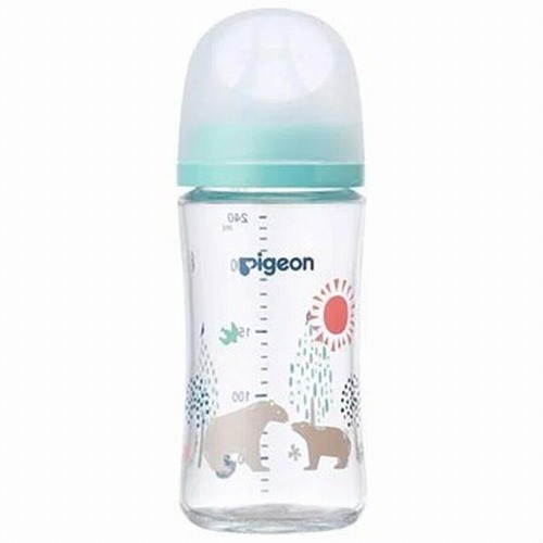 ピジョン 母乳実感 哺乳びん 耐熱ガラス製 Bear 240ml