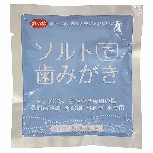 ソルトで歯みがき (粉タイプ) 詰め替え用 25g メール便送料無料
