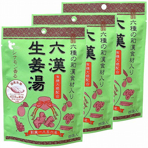 六漢生姜湯 16g×4袋入×3個セット メール便送料無料