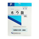 特徴 抗菌作用や防腐作用があります。 通常、結膜のうの洗浄・消毒に用いられます。 用途 結膜&#22218;の洗浄・消毒 内容量 500g 使用方法 通常、2%以下に水で薄めて、結膜のうを洗浄・消毒します。必ず指示された使用方法に従ってください。 眼科用にのみ使用し、飲まないでください。また、長期に使用しないでください。 使い忘れた場合は気がついたときに1回分を使用してください。 誤って多く使用した場合は医師または薬剤師に相談してください。 医師の指示なしに、自分の判断で使用するのを止めないでください。 成分分量 1g中　日局ホウ酸　1g含有。 使用上の注意 1．副作用 本剤は使用成績調査等の副作用発現頻度が明確となる調査を実施していない。 過敏症：発疹、眼瞼炎等の過敏症状（頻度不明）があらわれることがあるので、この ような症状があらわれた場合には、ただちに使用を中止すること。 2．適用上の注意 （1）投与経路：眼科用にのみ使用すること。 （2）使用時：長期間にわたり使用しないこと。 注意 保管及び取扱い上の注意 長期保存により固化することがある。 広告文責 くすりの勉強堂TEL 0248-94-8718 ■発売元：健栄製薬株式会社 〒541-0044 大阪市中央区伏見町2丁目5番8号 TEL：06-6231-5626（代表）FAX：06-6204-0750