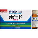 特徴 車、バス、船、飛行機に・・・　乗る直前に飲んでも、酔ってからの服用でも効果が期待できます。 飲みやすい10mL少量液剤。 液体タイプなので飲みやすく、乗物酔いになってから服用しても効果が期待できます。 抗ヒスタミン成分は配合しておりません。 効能・効果 乗物酔いによるめまい・吐き気・頭痛の予防及び緩和 用法・用量 乗物酔いの予防には、乗車船30分前に1回量を服用してください。なお必要に応じて追加服用する場合には、下記用量を4時間以上の間隔をおき服用してください。 1日2回まで服用できます。 &lt;1回量&gt; 15歳以上：1瓶(10mL) 7歳以上 15歳未満：1/2瓶(5mL) 7歳未満：服用しないこと 用法・用量に関連する注意 (1)小児に服用させる場合には、保護者の指導監督のもとに服用させてください。 (2)定められた用法・用量を厳守してください。 成分 1瓶(10mL)中 スコポラミン臭化水素酸塩水和物0.22mg、クエン酸カフェイン80mg、ピリドキシン塩酸塩20mg 添加物として、D-ソルビトール、デヒドロ酢酸Na、香料、エタノール、バニリンを含有します。使用上の注意 ■してはいけないこと 守らないと症状が悪化したり，副作用が起こりやすくなります。 1.本剤を服用している間は、次のいずれの医薬品も使用しないでください。 他の乗物酔い薬、かぜ薬、解熱鎮痛薬、鎮静薬、鎮咳去痰薬、胃腸鎮痛鎮痙薬、抗ヒスタミン剤を含有する内服薬等(鼻炎用内服液、アレルギー用薬等) 2.服用後、乗物又は機械類の運転操作をしないでください。 (眠気や目のかすみ、異常なまぶしさ等の症状があらわれることがあります。) ■相談すること 1.次の人は服用前に医師、薬剤師又は登録販売者に相談してください。 (1)医師の治療を受けている人 (2)妊婦又は妊娠していると思われる人 (3)高齢者 (4)薬などによりアレルギー症状を起こしたことがある人 (5)次の症状のある人：排尿困難 (6)次の診断を受けた人：緑内障、心臓病 2.服用後、次の症状があらわれた場合は副作用の可能性があるので、直ちに服用を中止し、添付文書を持って医師、薬剤師又は登録販売者に相談してください。 ●皮ふ…発疹・発赤、かゆみ ●精神神経系・・・頭痛 ●泌尿器・・・排尿困難 ●その他・・・顔のほてり、異常なまぶしさ 3.服用後、次の症状があらわれることがありますので、このような症状の持続又は増強が見られた場合には、服用を中止し、添付文書を持って医師、薬剤師又は登録販売者に相談してください。 口のかわき、便秘、眠気、目のかすみ ★下記の方はご利用頂けないことが多いです。ご購入前に医師・薬剤師に相談してください。 緑内障、心臓病、前立腺肥大症、腎臓病、肝臓病、甲状腺機能障害、潰瘍性大腸炎、腸閉塞の診断を受けられた方、脳・神経科系の疾患で治療中の方、強い便秘のある方。 保管および取扱い上の注意 (1)直射日光の当たらない湿気の少ない涼しい所に密栓して保管してください。 (2)小児の手の届かない所に保管してください。 (3)他の容器に入れ替えないでください。(誤用の原因になったり品質が変わります。) (4)使用期限を過ぎた製品は服用しないでください。 広告文責くすりの勉強堂TEL 0248-94-8718文責：薬剤師　薄葉 俊子 ■発売元：森下仁丹株式会社