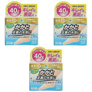 ※パッケージデザイン等は予告なく変更されることがあります。予め御了承下さい。【商品特徴】 ・硬くなったかかと等の水虫は、角質層が他の部分よりも厚く薬が浸透しにくくなっています。 ・抗真菌成分+尿素10%が配合されたマイキュロンL水虫クリームには1日1回の使用により、角質層の深部まで浸透し水虫菌をしっかり殺菌します。 【効能・効果】みずむし、いんきんたむし、ぜにたむし【用法・用量】1日1回、適量を患部に塗布してください。 【成分・分量】100g中テルビナフィン塩酸塩：1.0g尿素：10.0gリドカイン：2.0gジフェンヒドラミン：1.0g グリチルレチン酸：0.1g 添加物として、プロピレングリコール、セタノール、ステアリルアルコール、ポリソルベート60、ポリオキシエチレン硬化ヒマシ油、セバシン酸ジエチル、カルボキシビニルポリマー、パラベン、トリエタノールアミン、グリシン、香料を含有します。 【使用上の注意】・してはいけないこと(守らないと現在の症状が悪化したり、副作用が起こりやすくなります) 1.次の人は使用しないでください　本剤又は本剤の成分によりアレルギー症状を起こしたことがある人。2.次の部位には使用しないでください (1)目や目の周囲、粘膜(例えば、口腔、鼻腔、膣等)、陰のう、外陰部等。(2)湿疹。(3)湿潤、ただれ、亀裂や外傷のひどい患部。 ・相談すること1.次の人は使用前に医師、薬剤師又は登録販売者に相談してください(1)医師の治療を受けている人。(2)乳幼児。 (3)薬などによりアレルギー症状を起こしたことがある人。(4)患部が顔面又は広範囲の人。(5)患部が化膿している人。 (6)「湿疹」か「水虫、いんきんたむし、ぜにたむし」かがはっきりしない人。 (陰のうにかゆみ・ただれ等の症状がある場合は、湿疹等他の原因による場合が多い。)(7)妊婦又は妊娠している可能性のある人。 2.使用後、次の症状があらわれた場合は副作用の可能性があるので、直ちに使用を中止し、この添付文書を持って医師、薬剤師又は登録販売者に相談してください 　関係部位:症状 皮膚:かぶれ、刺激感、熱感、鱗屑・落屑(フケ、アカのような皮膚のはがれ)、ただれ、乾燥・つっぱり感、皮膚の亀裂、痛み、色素沈着、発疹・発赤*、かゆみ*、はれ*、じんましん* *:全身に発現することもあります。 3.2週間位使用しても症状がよくならない場合、又は、本剤の使用により症状が悪化した場合は使用を中止し、この添付文書を持って医師、薬剤師又は登録販売者に相談してください 【保管および取扱い上の注意】(1)直射日光の当たらない涼しい所に密栓して保管してください。(2)小児の手の届かない所に保管してください。 (3)本剤のついた手で、目や粘膜に触れないでください。(4)他の容器に入れ替えないでください。(誤用の原因になったり品質が変わります。) (5)使用期限を過ぎた製品は使用しないでください。なお、使用期限内であっても、開封後は品質保持の点からなるべく早く使用してください。 【お問い合わせ先】万協製薬株式会社「お客様相談室」電話：0598-30-5376受付時間：10：00〜17：00 (土、日、祝日を除く) 【区分】指定第2類医薬品【原産国】日本■製造販売元：万協製薬株式会社広告文責 くすりの勉強堂0248-94-8718文責：薬剤師　薄葉 俊子