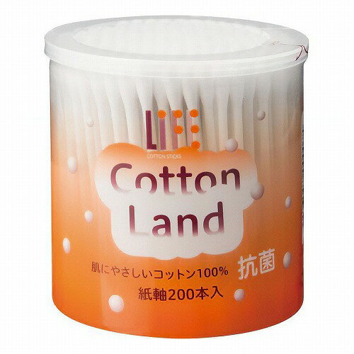乐天商城 - 抗菌 コットンランド 綿棒 200本入